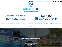 Tablet Screenshot of airzero.com